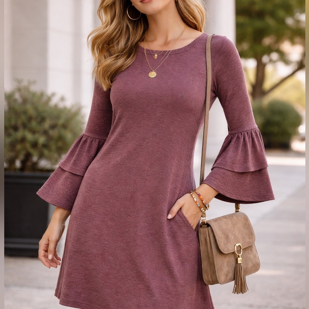 LOFT Long Sleeve Dress